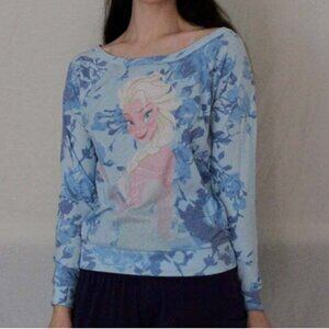 Brand New Women's Disney Frozen Elsa Long Sleeve Shirt Top